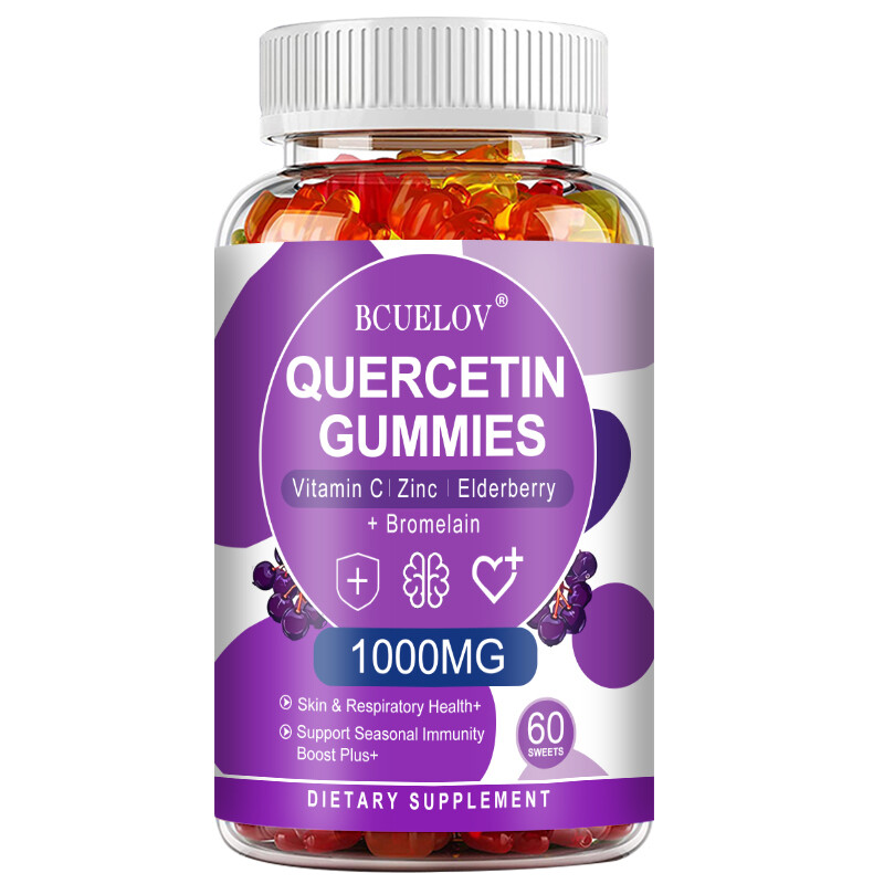 Quercetin Gummies 1000mg with Bromelain Vitamin C Zinc & Elderberry