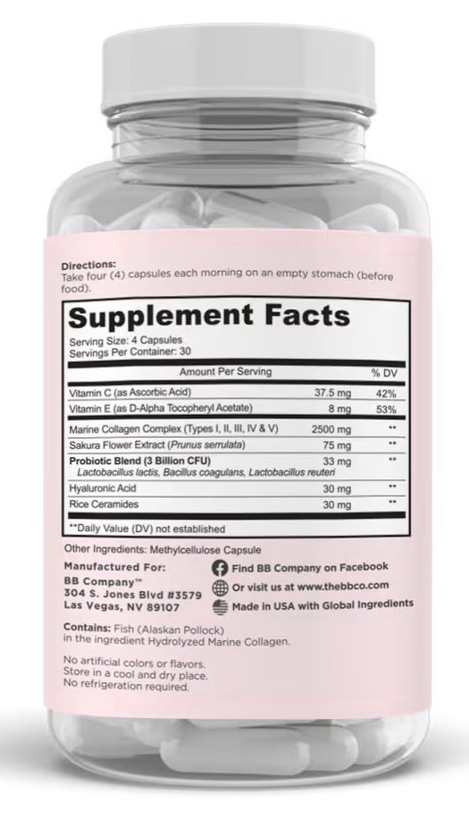 3Pack bb Company Radiancy Vaginal Probiotics Vaginal 360 ph Balance Dryness Caps