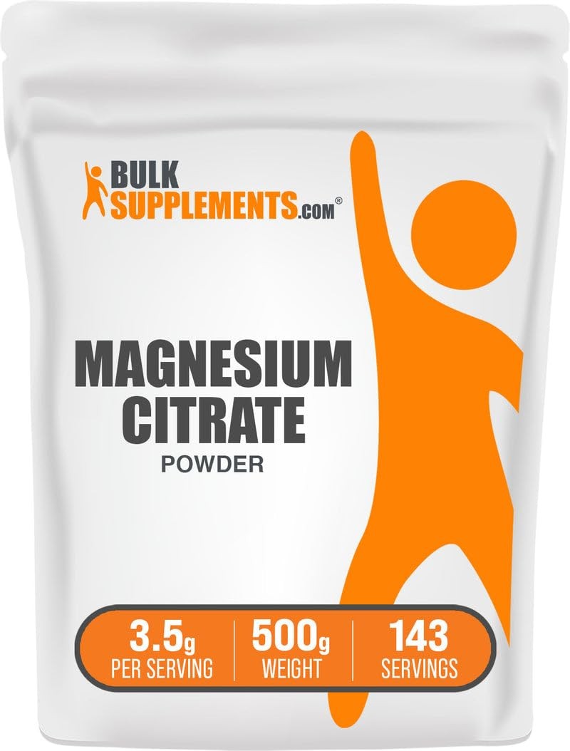 Magnesium Citrate Powder 400Mg Supplement For Optimal Health And Wellness 1.1Lb