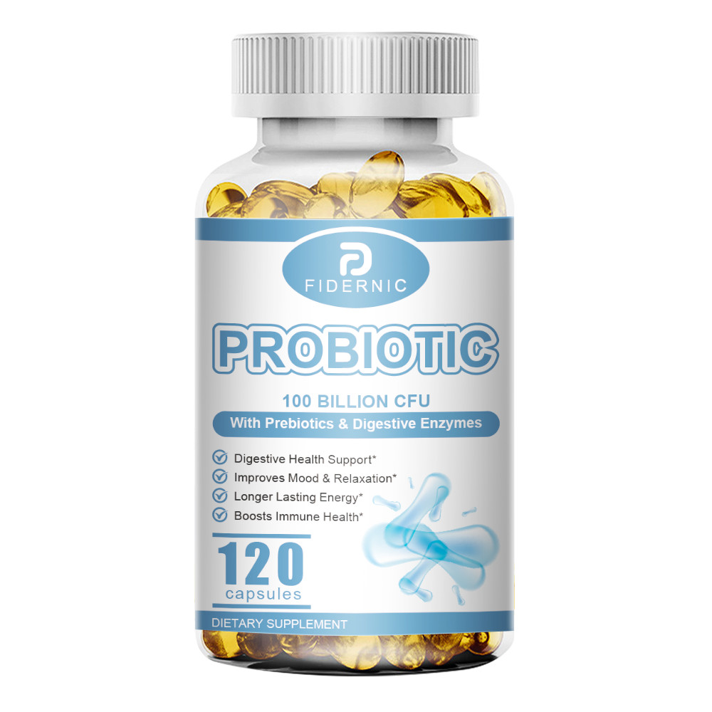 120pcs Raw Probiotics 100 Billion CFU Gut Health Digestive & Immunity Support