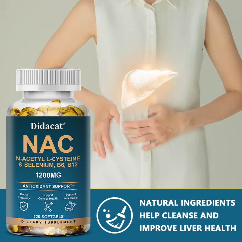 N-Acetyl-L-Cysteine (NAC) 1,200mg Capsules – Dietary Supplement – 120 Count