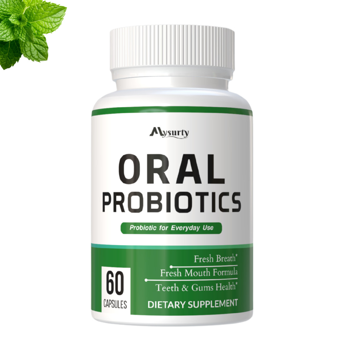 Oral Probiotics, Oral Supplement for Healthy Gums, Teeth Fresh Breath, 60 Capses