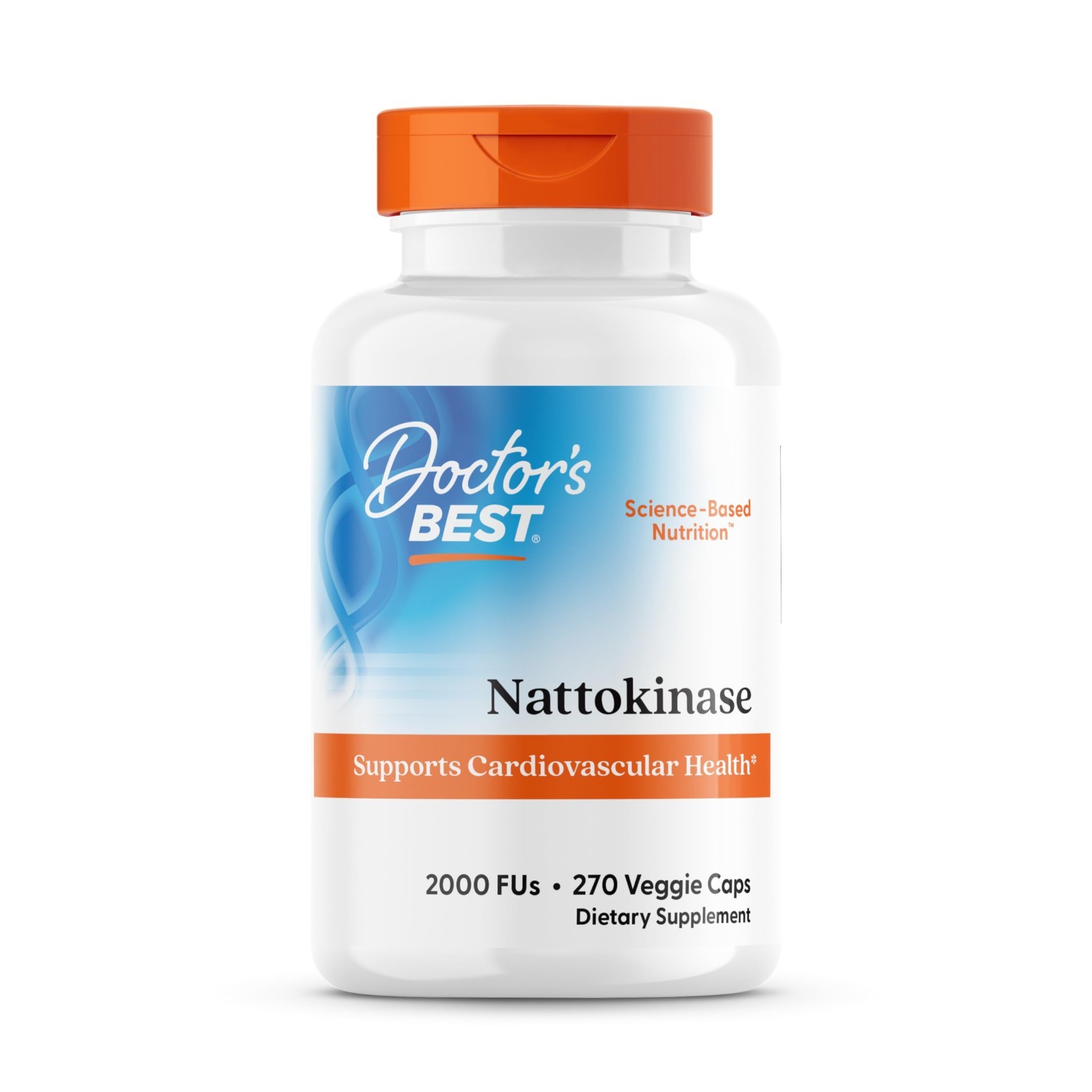 Nattokinase Supplement – Non-GMO, Vegan, Gluten-Free, 270 Veggie Caps for Heart
