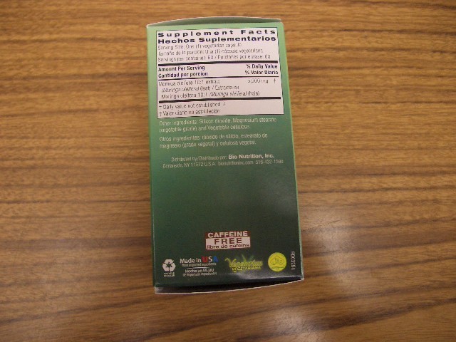 Bio Nutrition Moringa 5000 mg 60 Veggie Caps Exp 6/2028