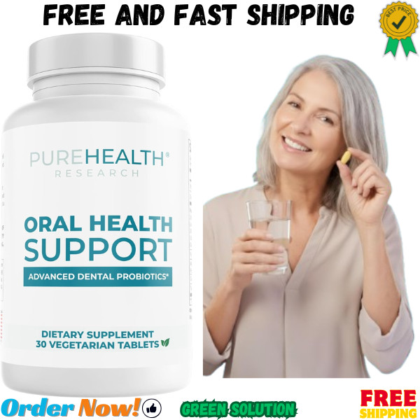PUREHEALTH RESEARCH Oral Health Support Dental Probiotics Supplement for Fr…