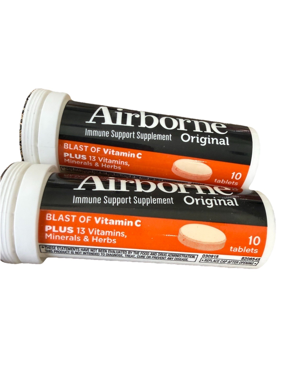 Airborne Vitamin C Immune Support Supplement Tablets, Zesty Orange – 20 Count