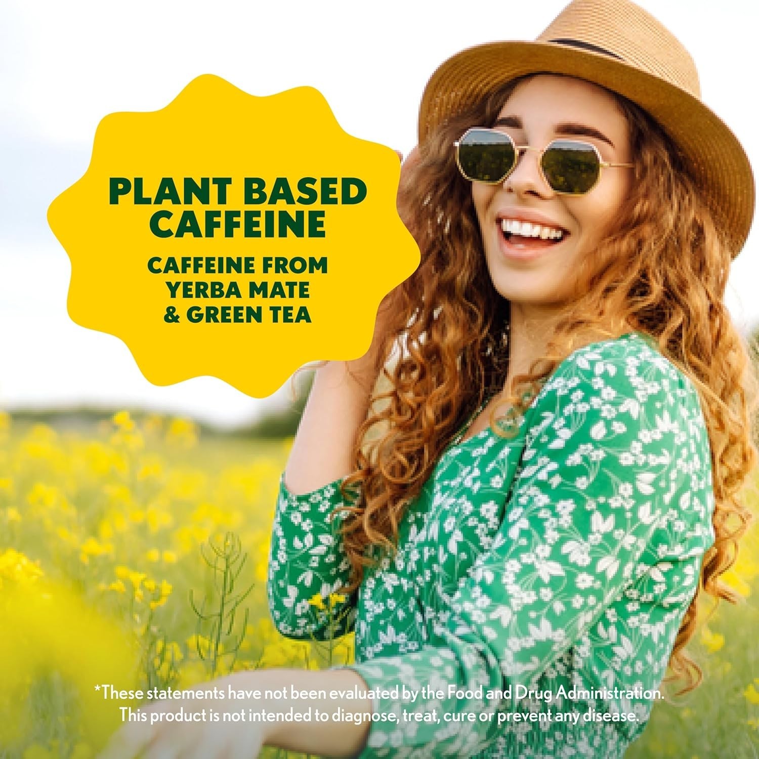 Organic Super Greens Powder – Lemon Lime Energy Blend with Plant-Based Caffeine
