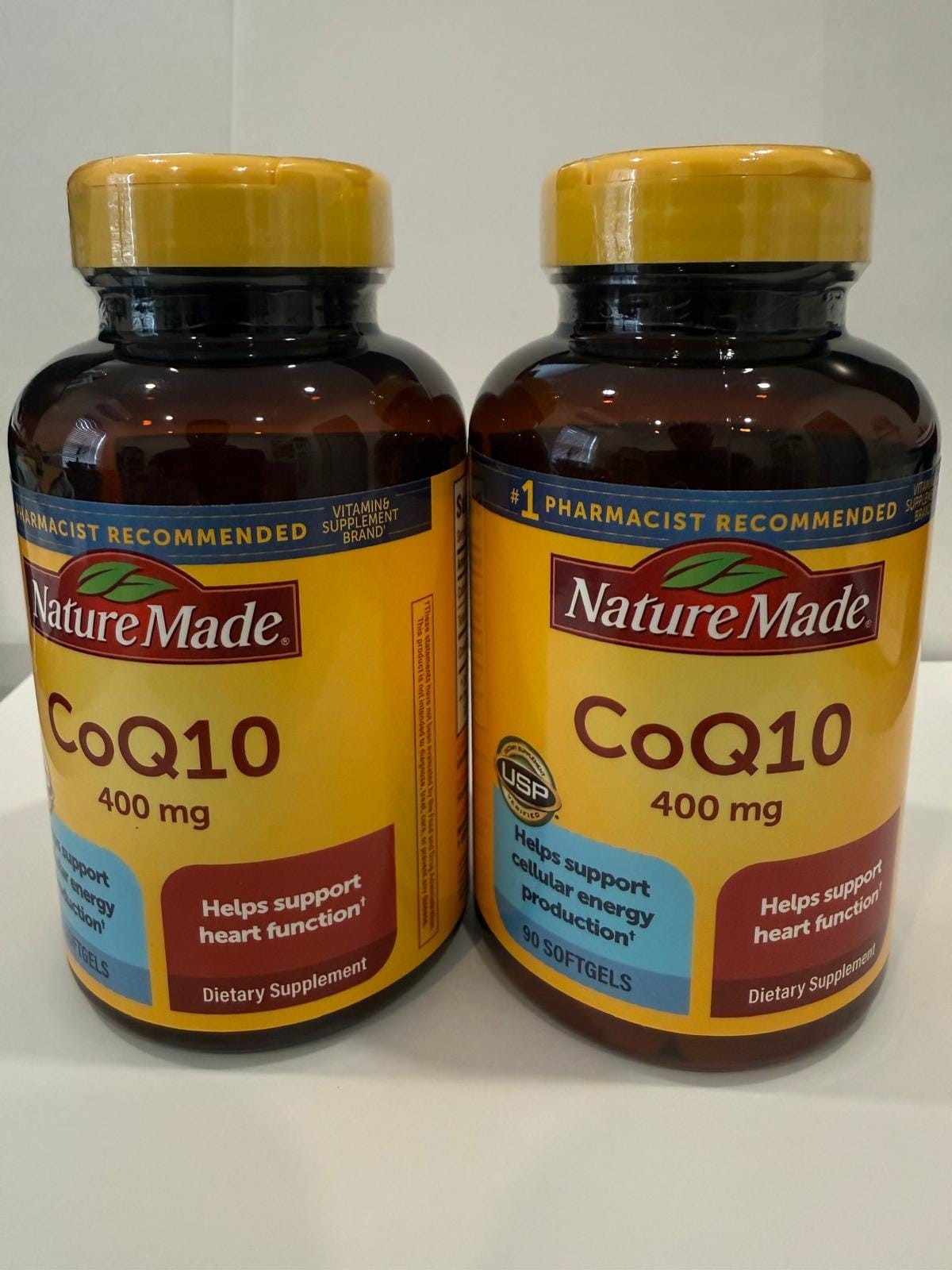 2 Pack Nature Made CoQ10 400mg 90 Softgels Dietary Supplement New Sealed