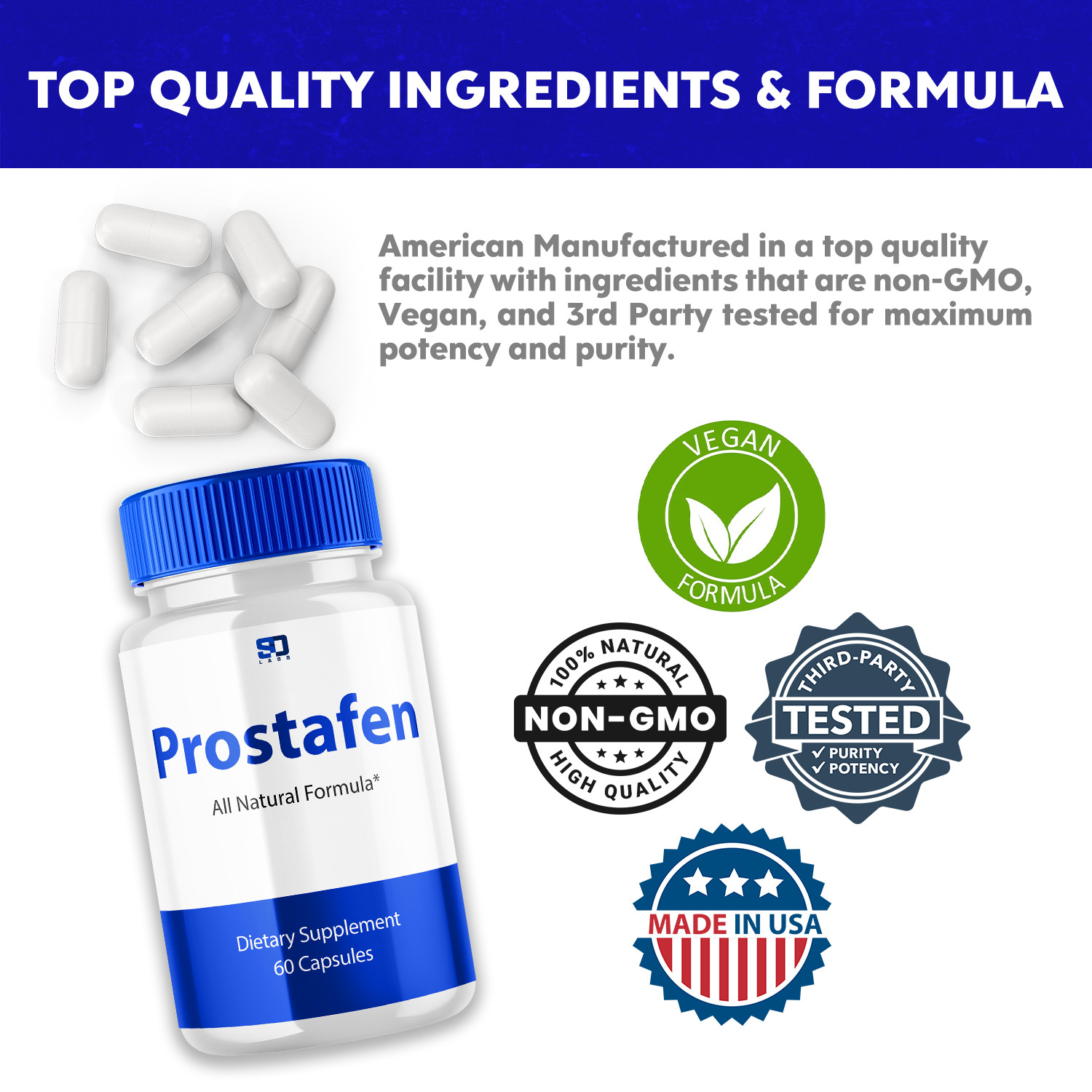 Prostafen – Men’s Wellness, Energy, Vitality, and Muscle Support (2 Pack)