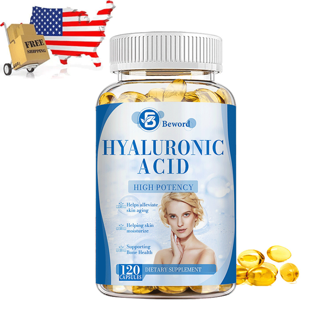Hyaluronic Acid Anti Aging Hydrating Capsules Wrinkles Fine Lines Joint Health