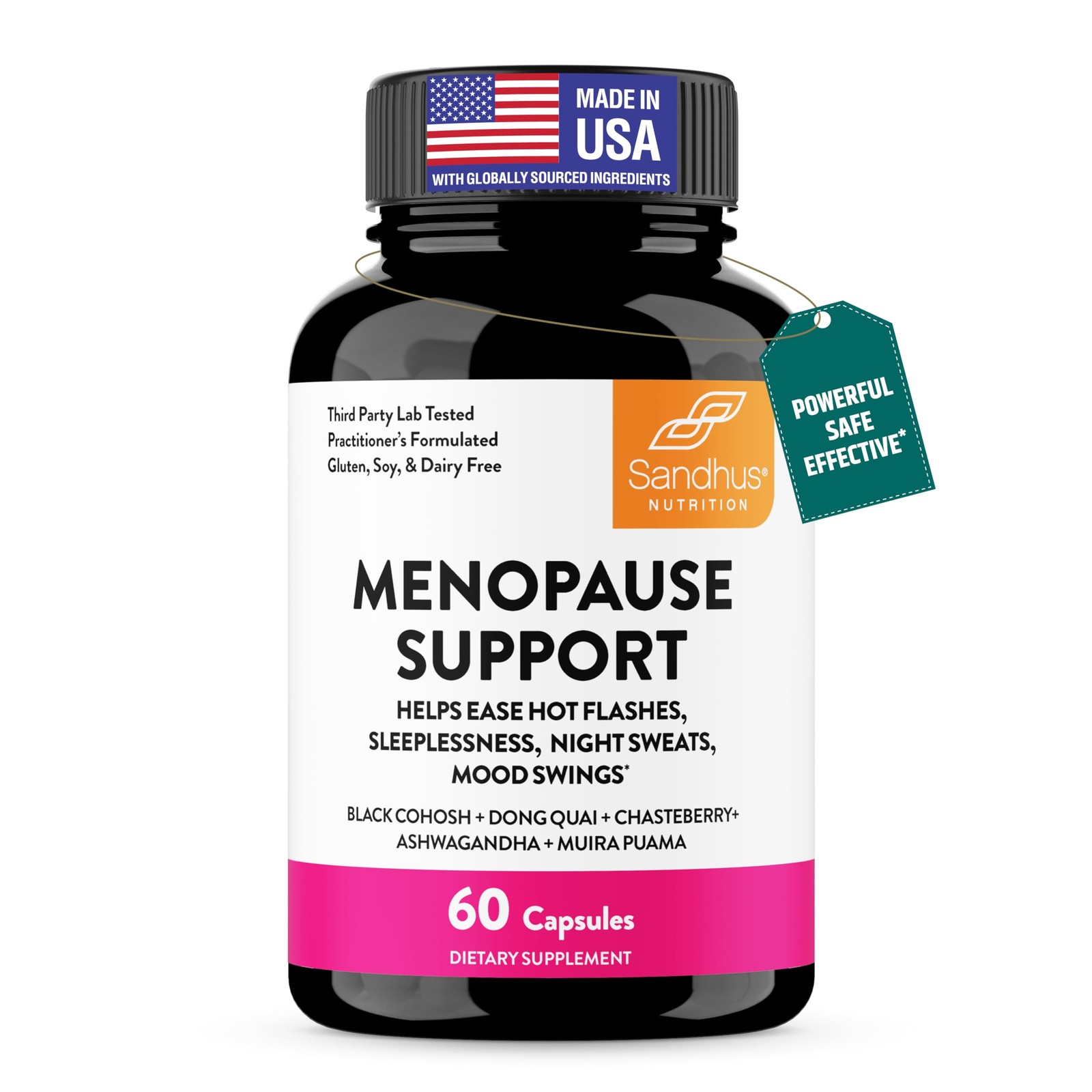 Complete Menopause Support Supplement For Women | With Ashwagandha, Black Cohosh