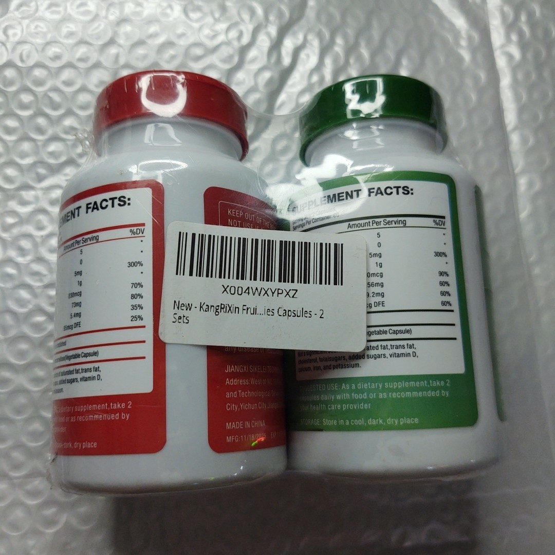 Whole Food 1 Fruits & 1 Veggies Supplement 120 + 120 EXP 11/27 Two Month Supply