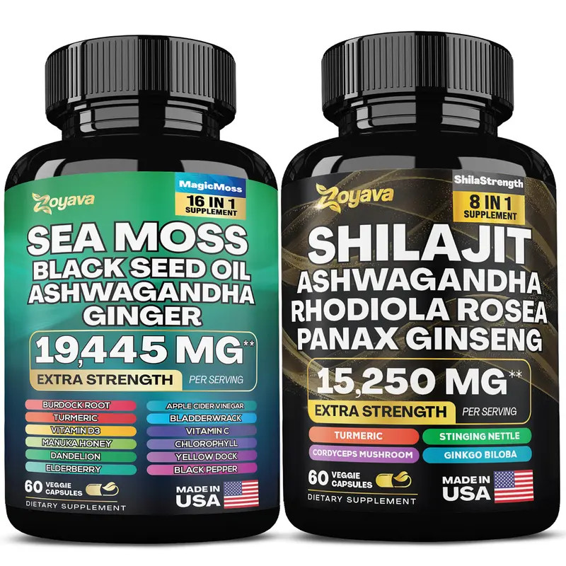 Dynamic Vitality Bundle – Zoyava Sea Moss Multivitamin & Power Combo –