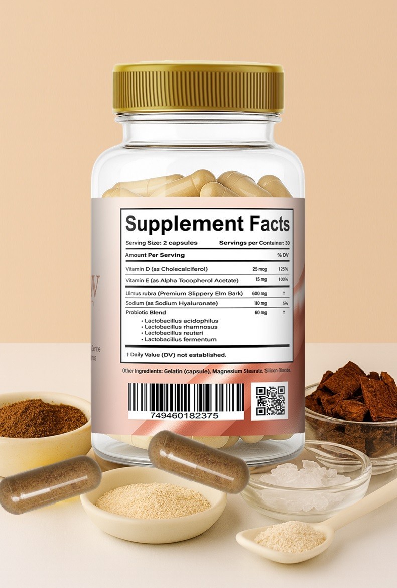 Vaginal Moisture Vaginal Dryness Support Slippery Elm Bark With probiotics org