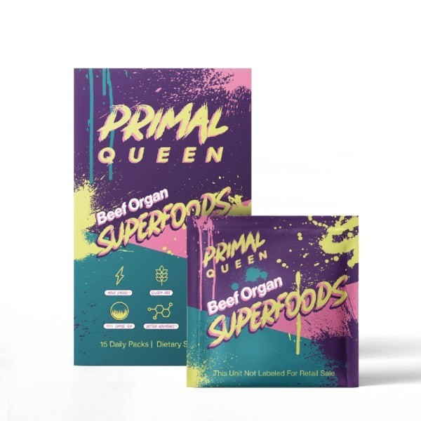 Primal Queen Grass Fed & Pasture Raised Beef Organ Capsules – 15 Servings