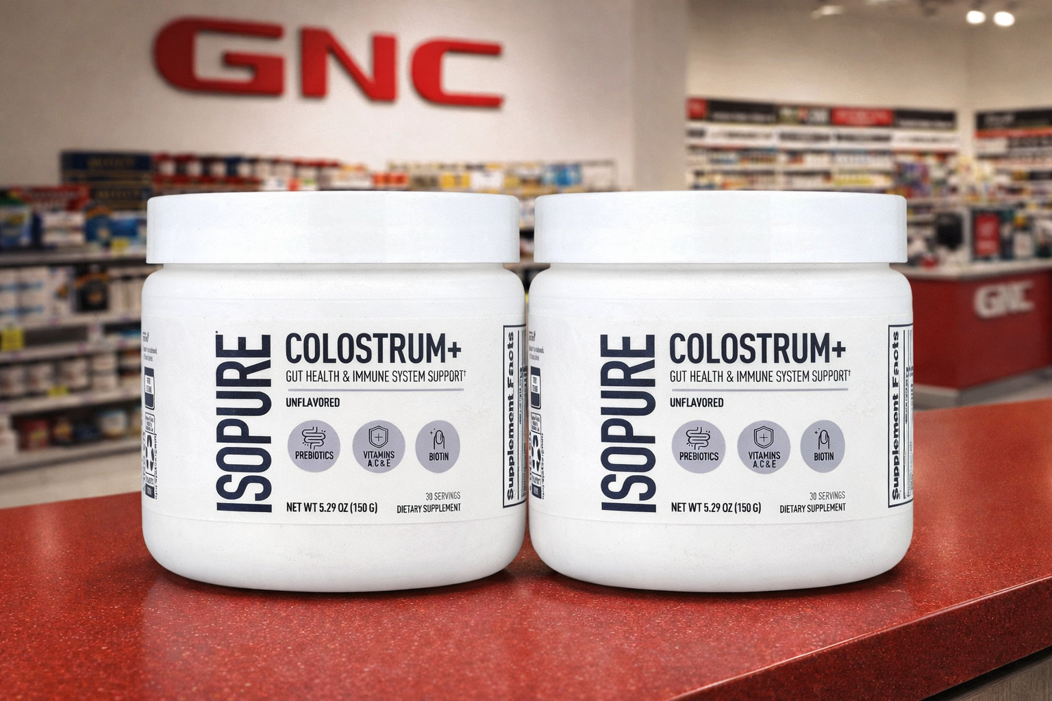 ISOPURE Colostrum+ Powder Unflavored 5.29 oz 2-Pack Gut Immune Support NEW