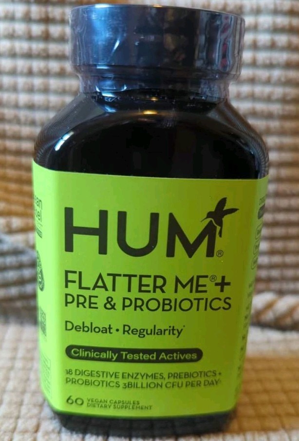 Hum Nutrition Flatter Me Digestive Enzymes Capsules – 60 Count