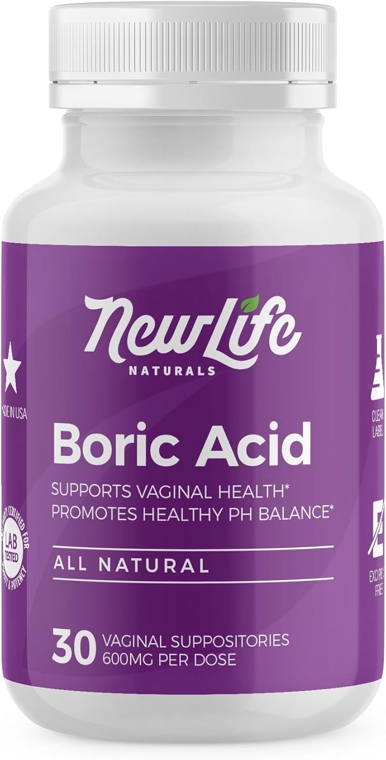 – Boric Acid Suppositories for Women Ph Balance Pills – 600Mg – Feminine Care –
