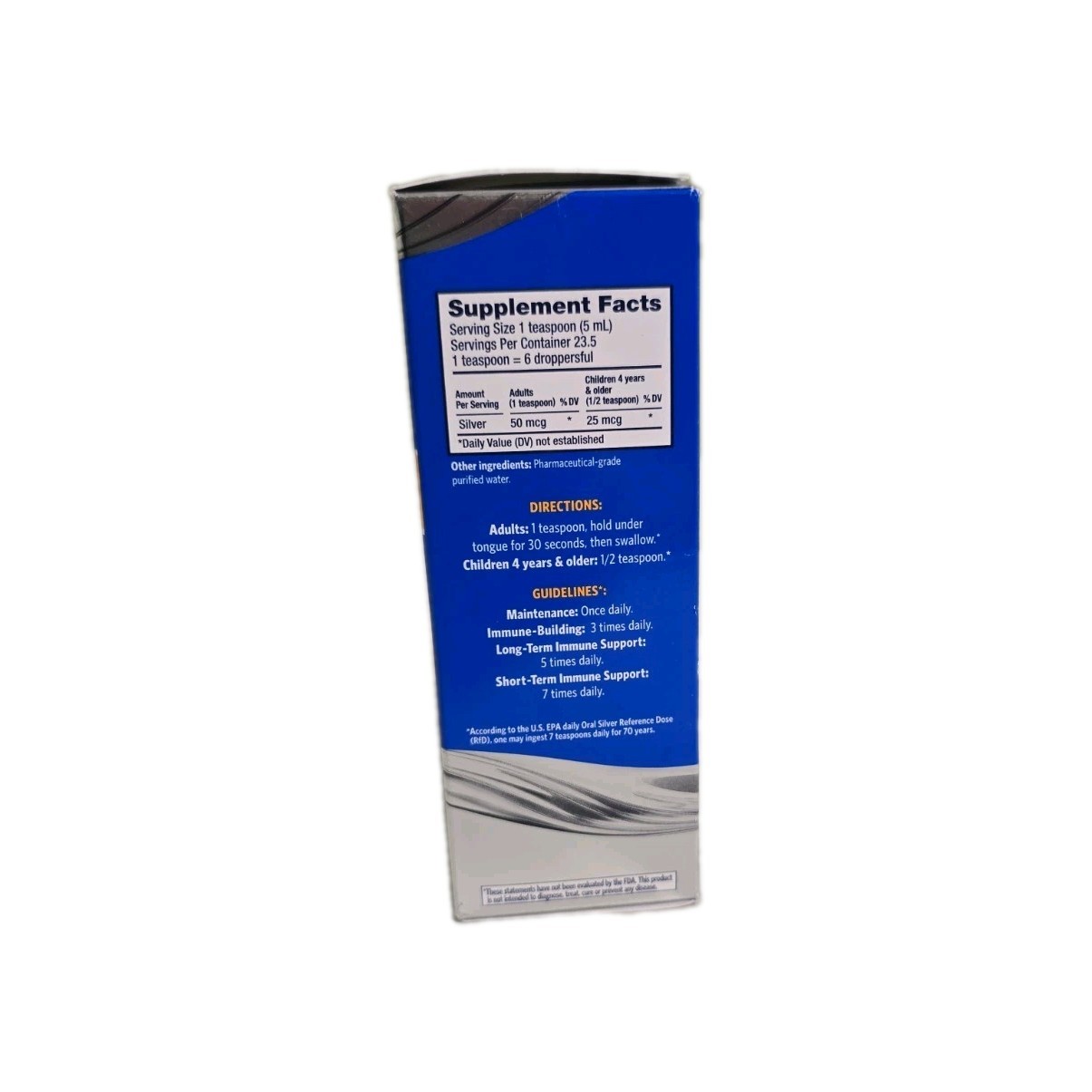 Sovereign Silver – 4 oz Silver Hydrosol Dropper-Top – 10 PPM