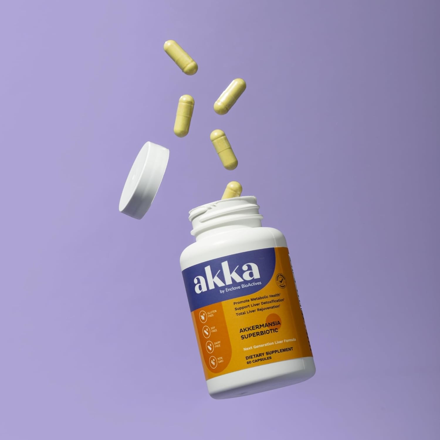 AKKA Premium Liver Cleanse Detox&Repair Superbiotic-Supports Liver Health 60Caps