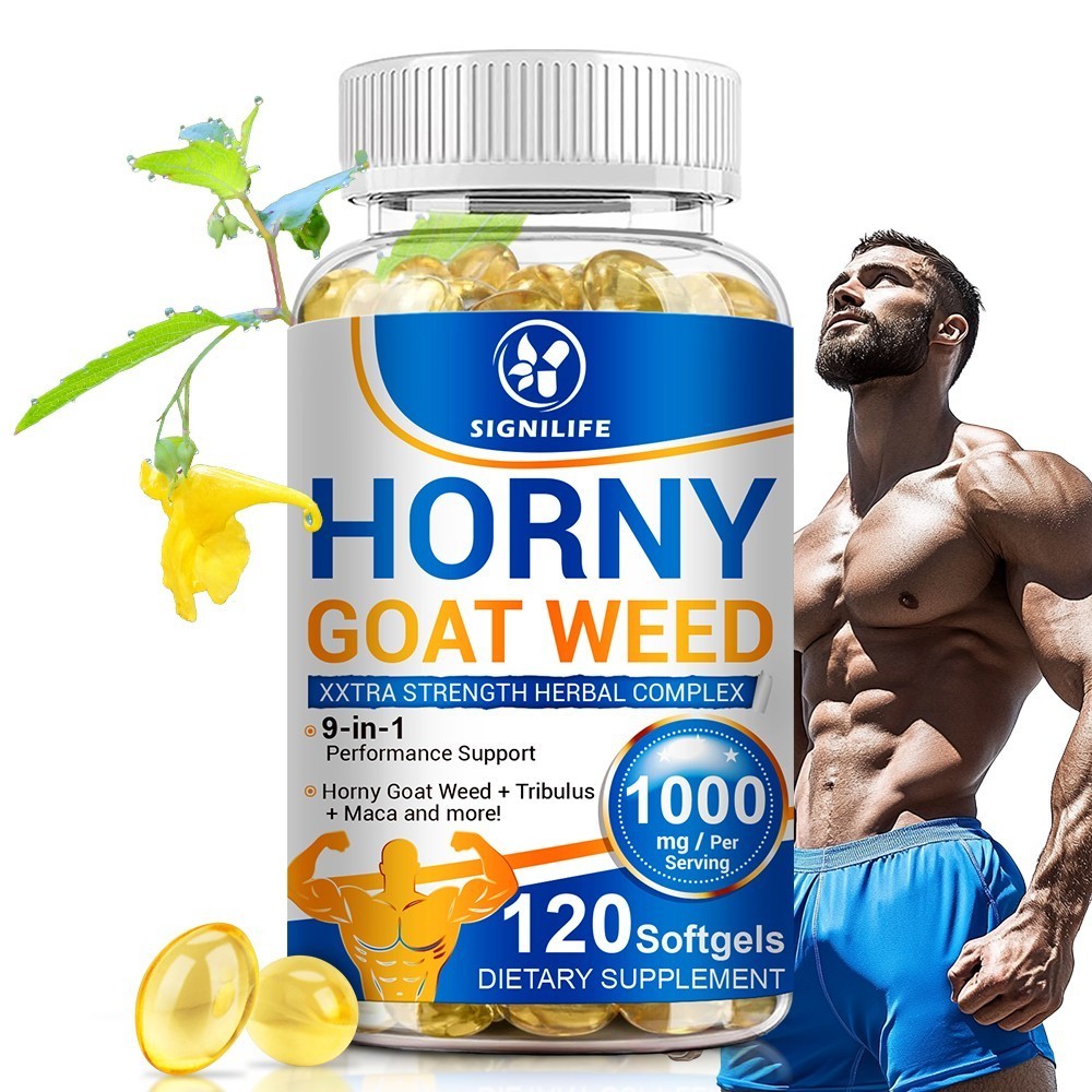STRENGTH Horny Goat Weed Extract W/ Maca Root Powder, Saw Palmetto, L-Arginine-