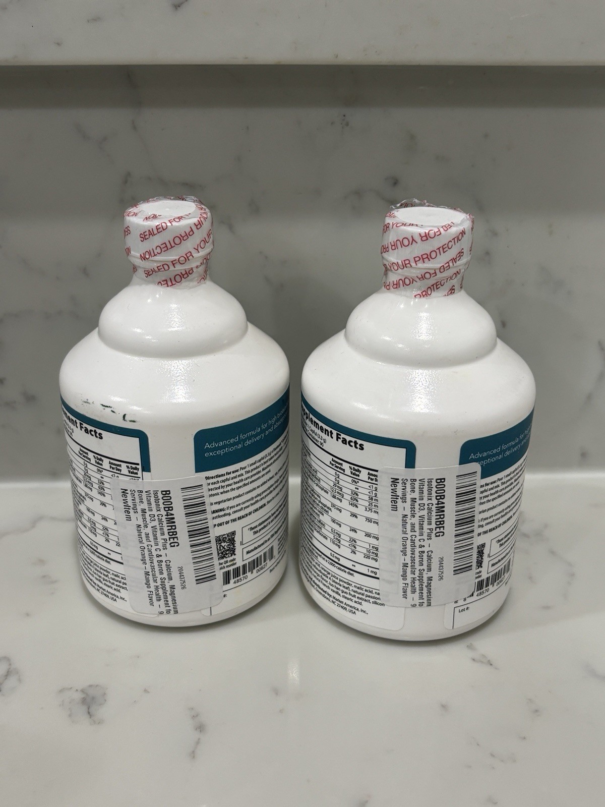 2 Bottles Isotonix Calcium Plus Powder 90 Servings 10.6 OZ