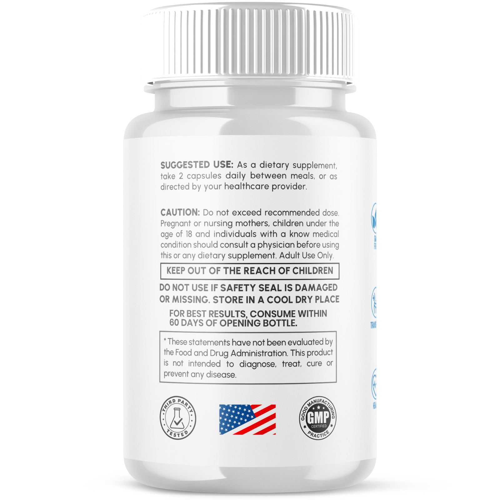(2 Pack) Glucopure Advanced Blood Health Support Supplement Gluco Pure 120 Caps