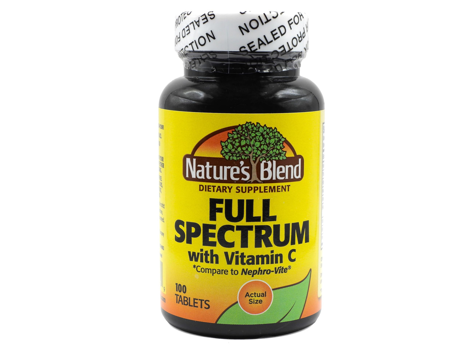 Nature’s Blend Full Spectrum B Vitamins with Vitamin C Gluten Free 100 Count