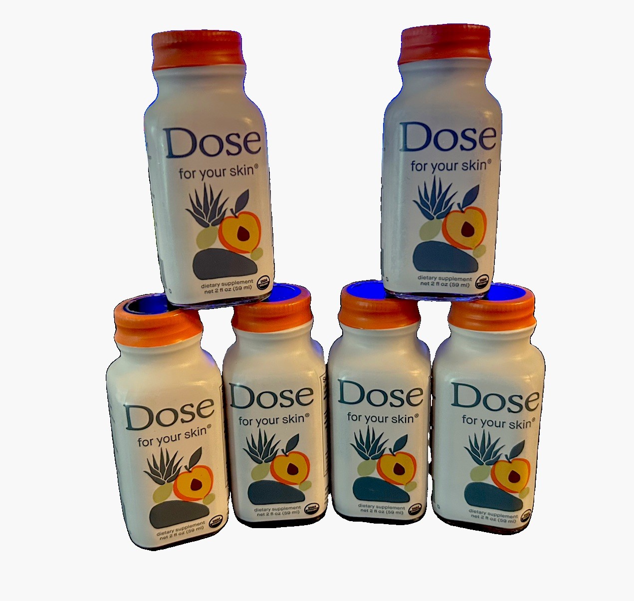 (Pack of 6) Dose For Your Skin 2oz Shot Exp 06/2027 (Single Bottle) New/Sealed