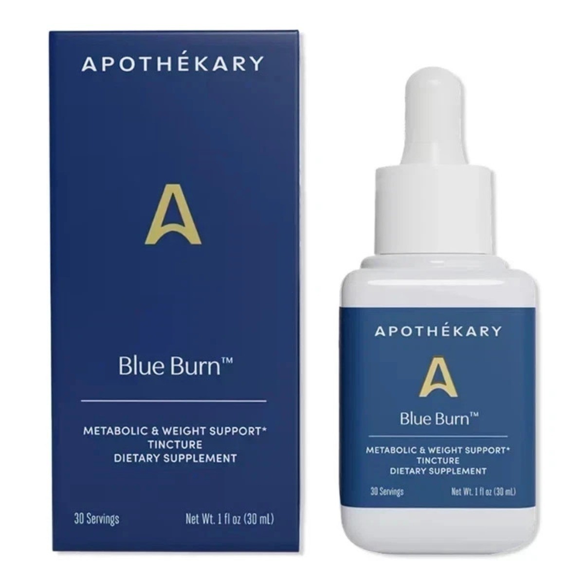 Apothékary Blue Burn Herbal Tincture Metabolic Weight Energy Support 30mL