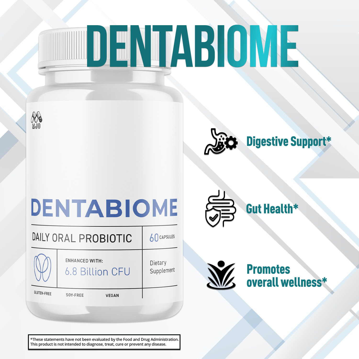 (5 Pack) Dentabiome Probiotic Supplement for Healthy Teeths Denta Biome 300 Caps