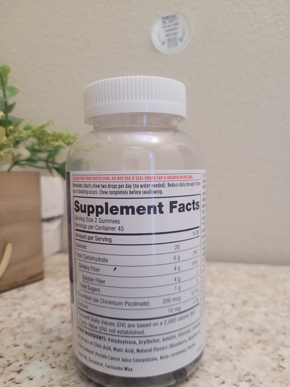 Walgreens Fiber Select Gummies Natural Mixed Berry Flavor 90 Gummies Exp:05/2025