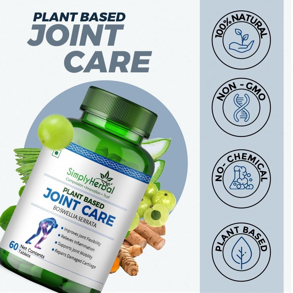 3 Pack S.imply Herbal Joint Care Tablets 60 Count