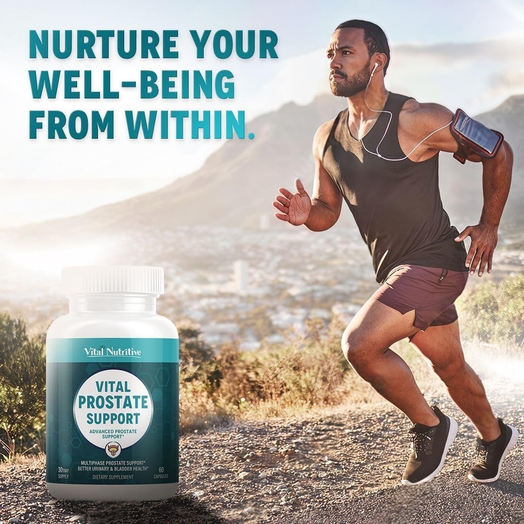 Vital Prostate Support Supplement for Men – Multiphase Herbal Formula with Saw P