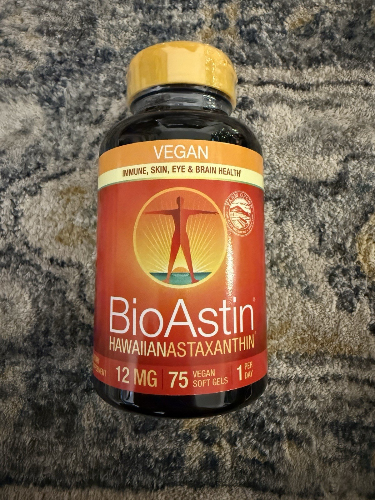 Nutrex Hawaii Bioastin, Veg, 12Mg – 75 Vegan Capsules exp 05/2028