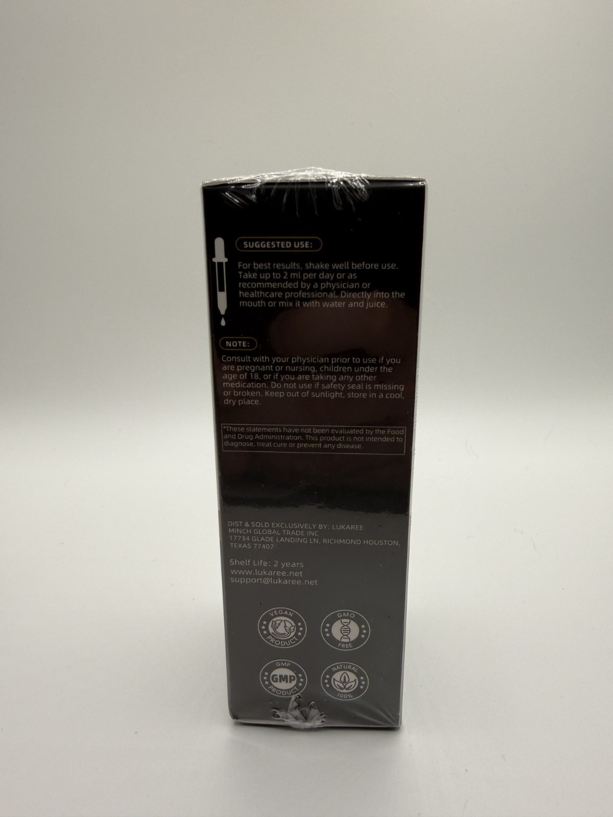 Lukaree Black Walnut Wormwood Clove & Garlic Drops 2 fl oz – Brand New Sealed