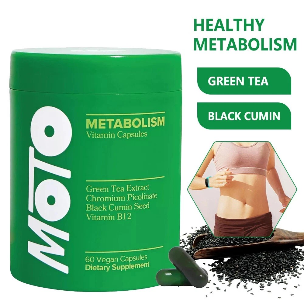 O Positiv Moto Women’s Metabolism Support Energy&Curb Craving Vegan 60 Cap