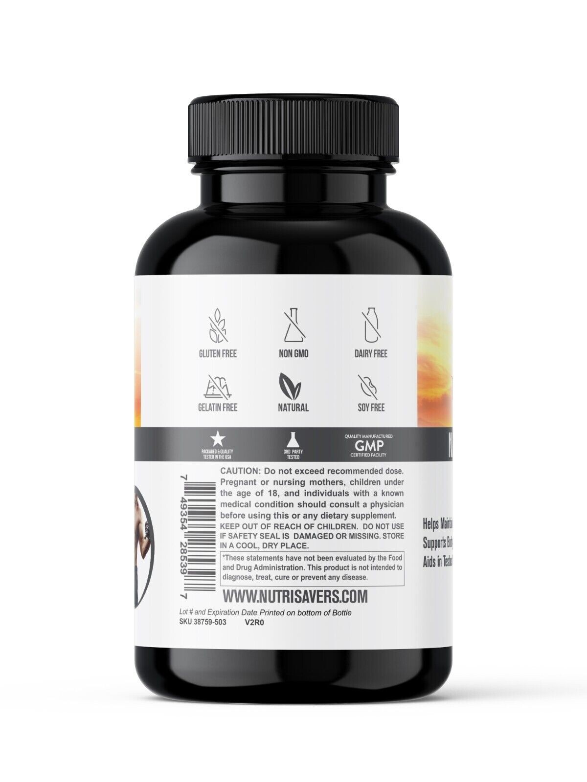 Natural PCT, Rice Flour, Maintain Muscle Restore Natural Balance – 60 Capsules