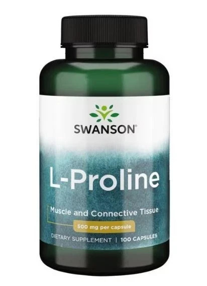 3 bottles of Swanson L-Proline 500mg 100 capsules each