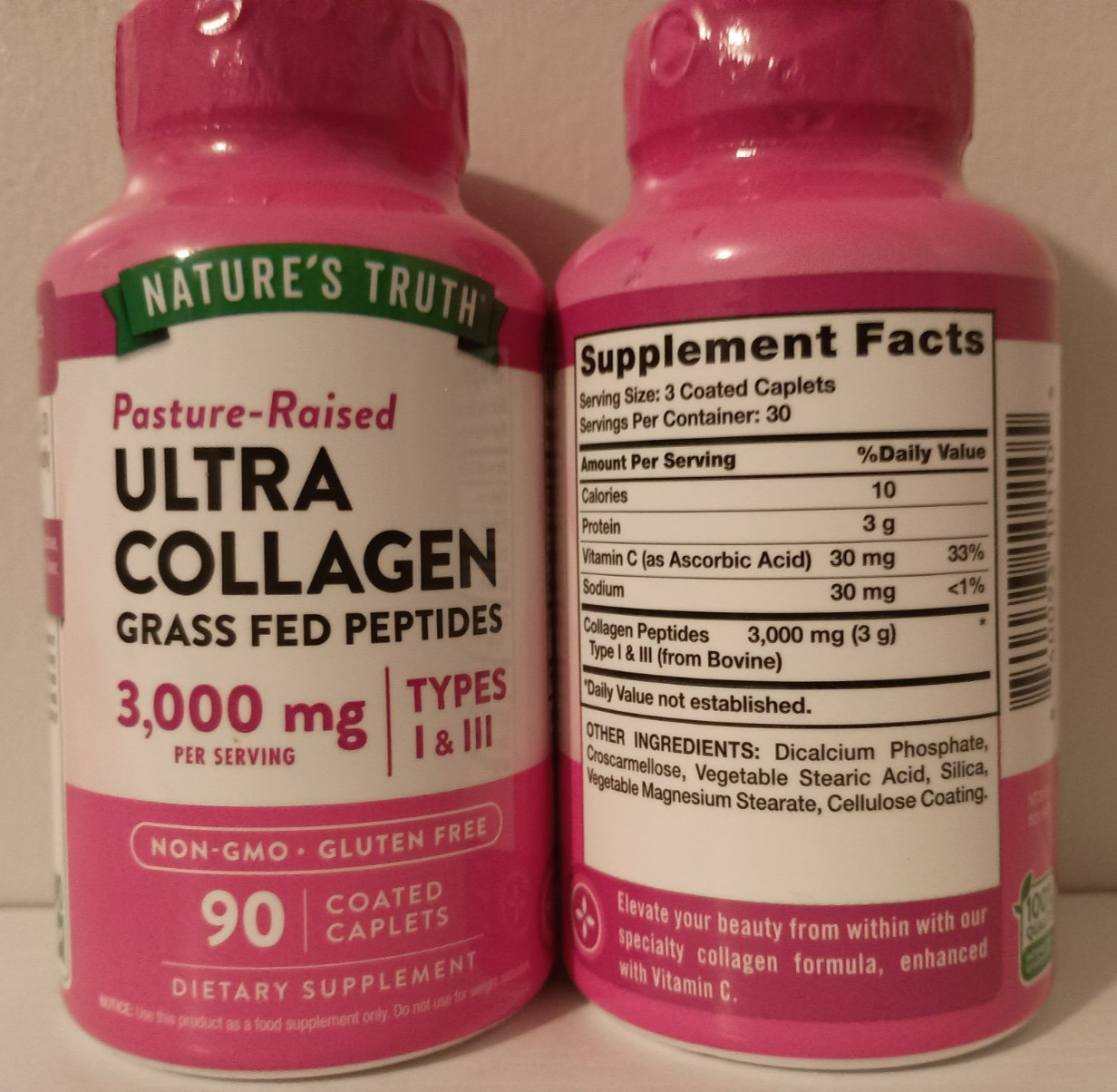 2 Nature’s Truth® Ultra Collagen Peptides 3000mg Type 1 & 3 with Vitamin C 90 Ct