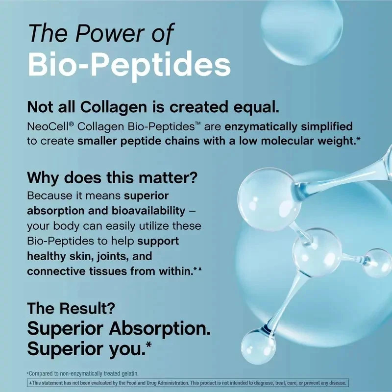 «Unflavored, Neocell Collagen Peptides Protein Powder Grass-Fed 20 Oz, -«