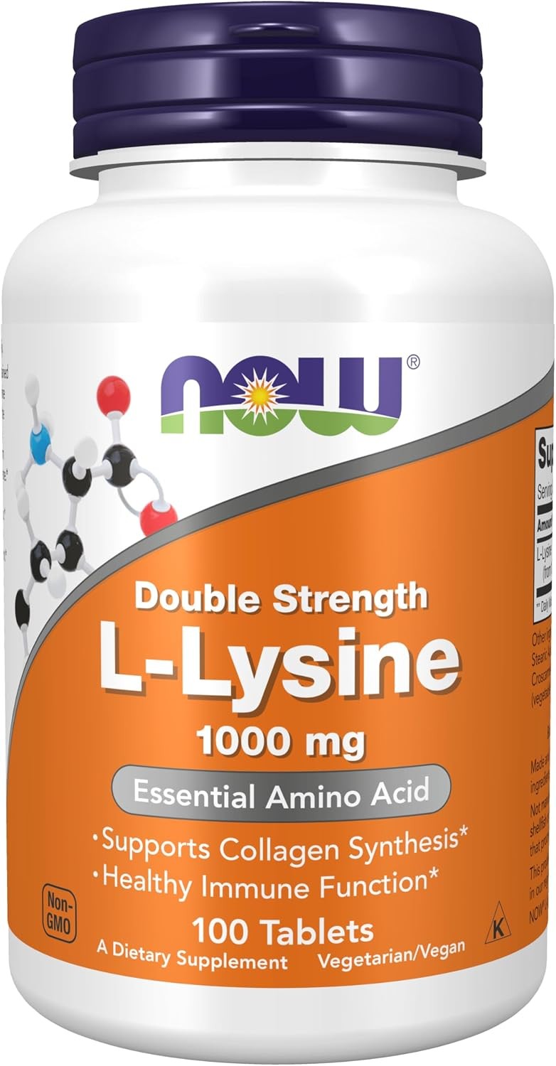 L-Lysine 1000mg Double Strength Amino Supplements