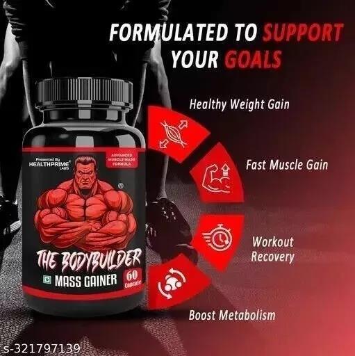 THE BODYBUILDER MASS GAINER CAPSULE FOR MUSCLE & WEIGHT GAIN (60 CAPSULES)