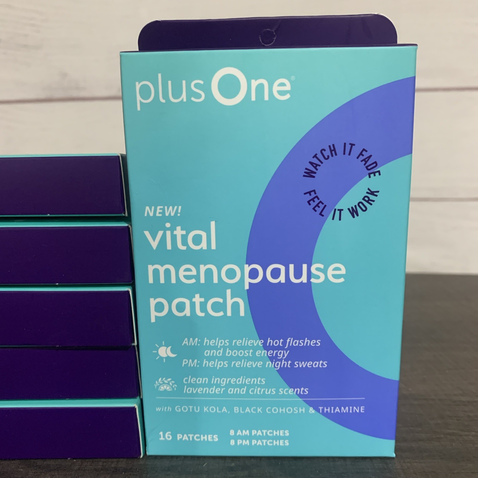 PLUS ONE Vital Menopause Patch 8 AM & 8 PM Patches EXP 6/2028 LOT OF 6 BRAND NEW