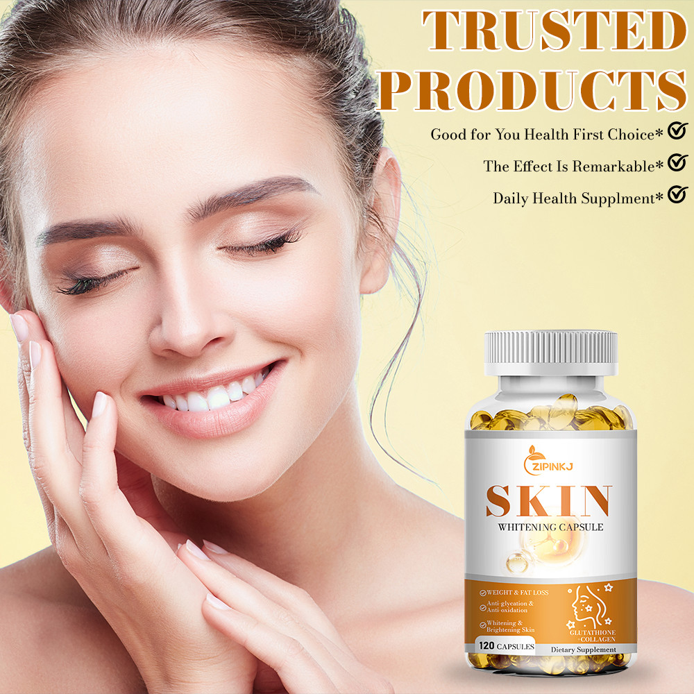 120 Capsules Collagen Glutathione Pills Whitening Skin Bleaching Lightening Best