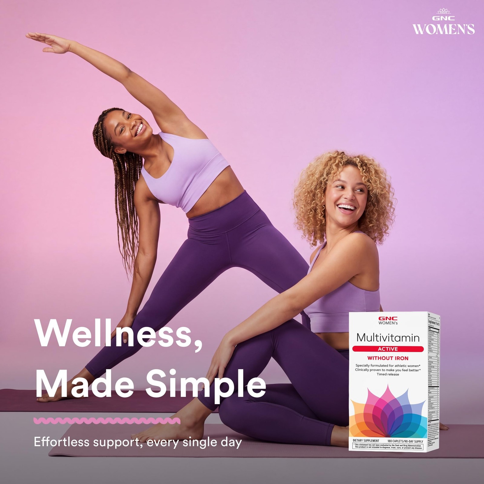 GNC Women’s Multivitamin Active Without Iron, Supports an Active Lifestyle, 3…