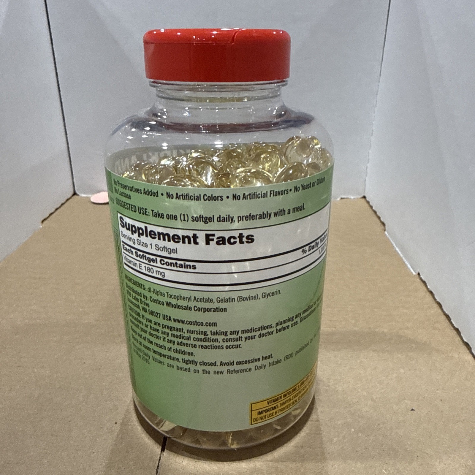 Kirkland Vitamin E 400 IU 500 Softgels ($0.054 per Softgel)