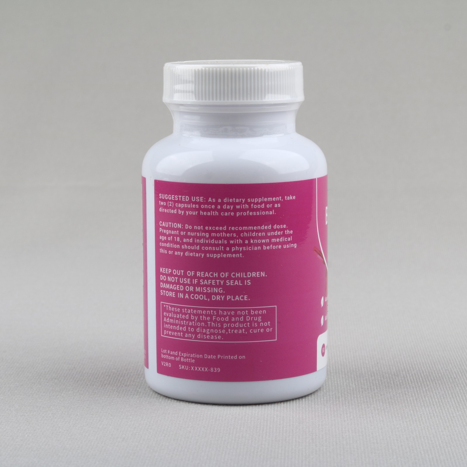 1-5pack Capsules Rosabella Supports Blood Pressure 60Ct Organic Beet Root Powder