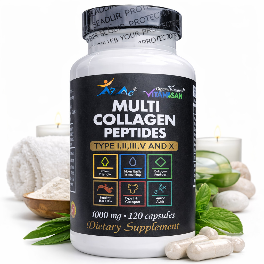 Total Collagen Protein Hydrolyzed Collagen Supplement 120 Caps paleo no gmo