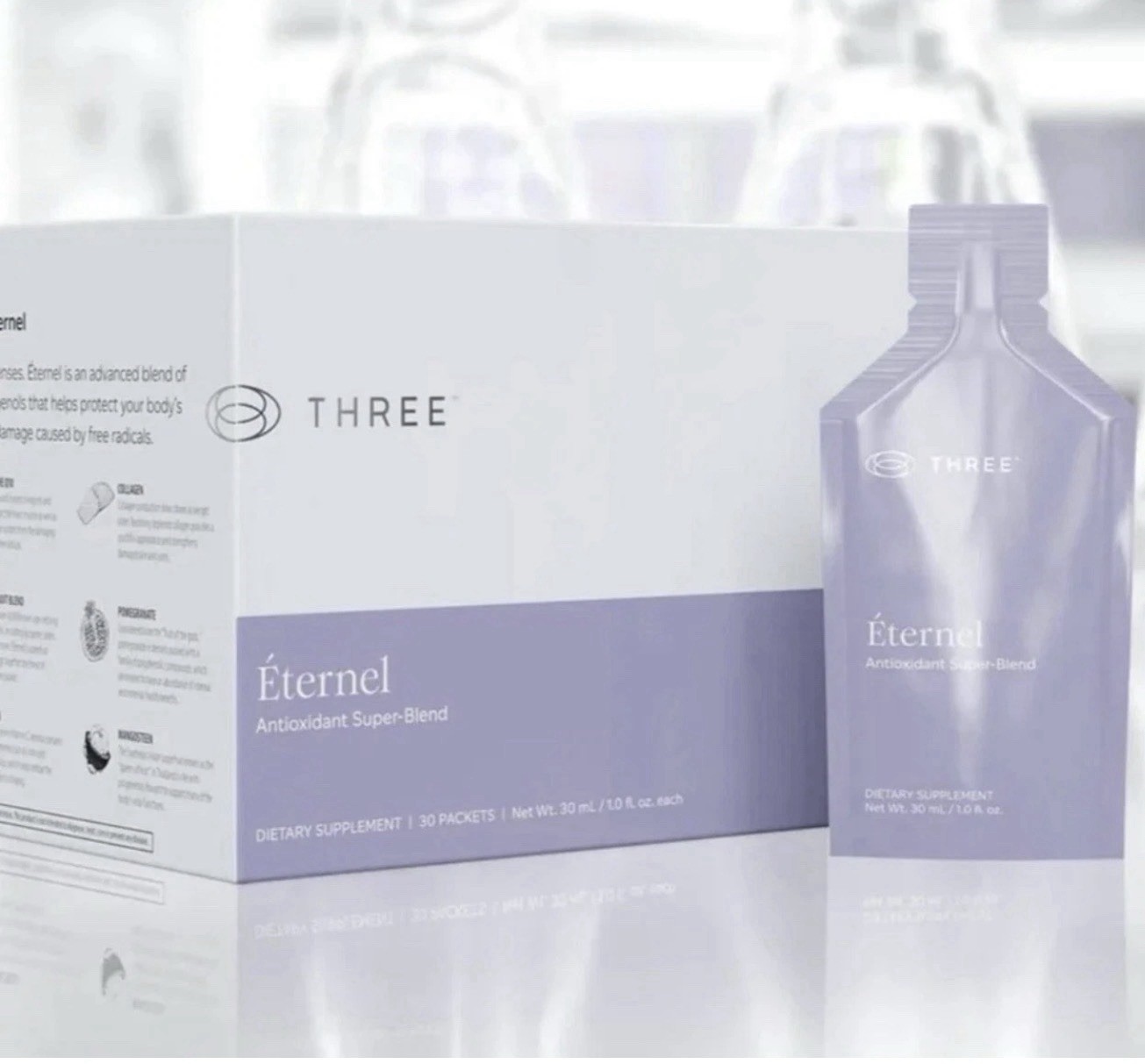 NEW iii Three Eternal Antioxidant Super Blend Dietary Supplement 30 Packet 12/26